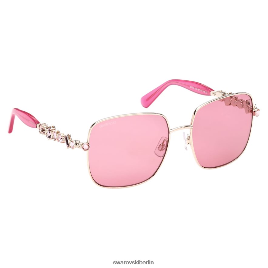 Swarovski Sonnenbrille quadratische Form, sk0358 32s, rosa Zubehör HLT4481461