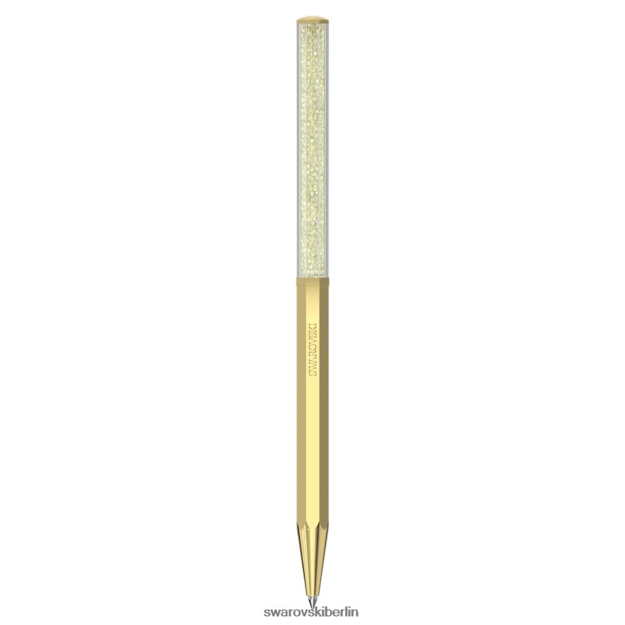 Swarovski Kristallkugelschreiber Achteckform, Goldton, vergoldet Zubehör HLT4481261