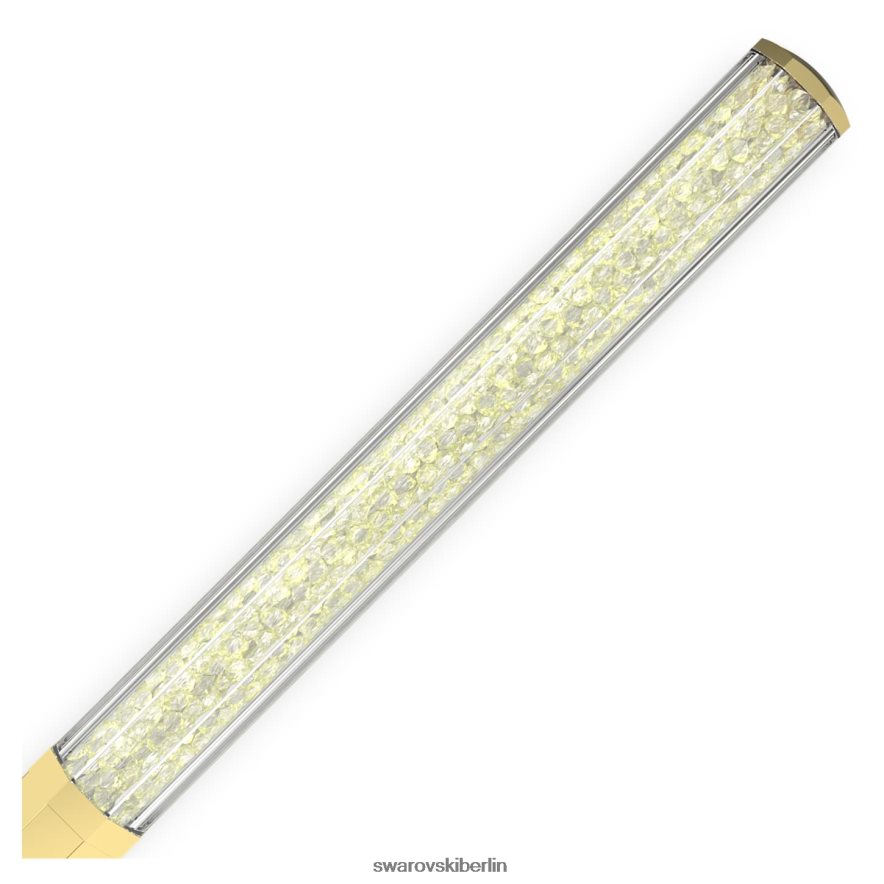 Swarovski Kristallkugelschreiber Achteckform, Goldton, vergoldet Zubehör HLT4481261