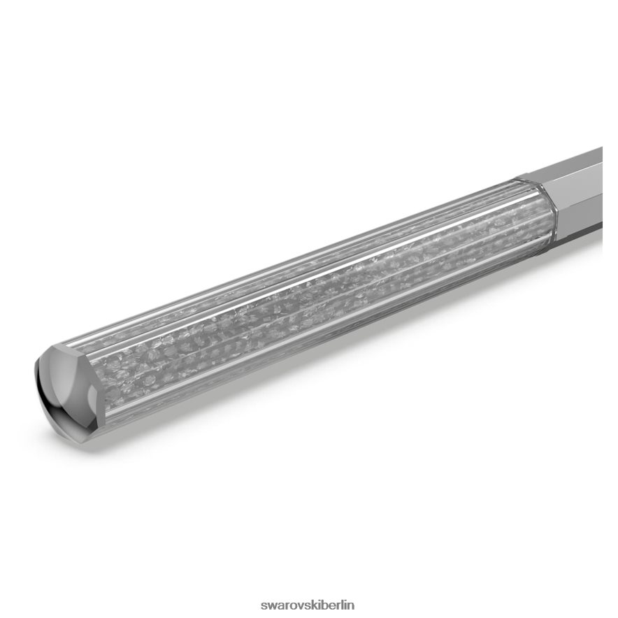 Swarovski Kristallkugelschreiber Achteckform, grau, graphitbeschichtet Zubehör HLT4481259