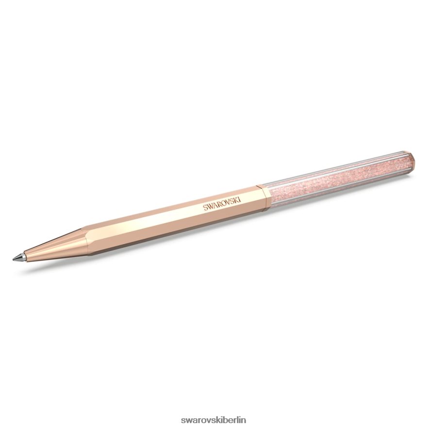 Swarovski Kristallkugelschreiber Achteckform, roségoldfarben, roségoldfarben plattiert Zubehör HLT4481258