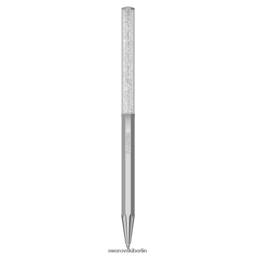 Swarovski Kristallkugelschreiber Achteckform, silberfarben, verchromt Zubehör HLT4481260