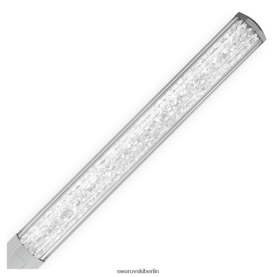 Swarovski Kristallkugelschreiber Achteckform, silberfarben, verchromt Zubehör HLT4481260