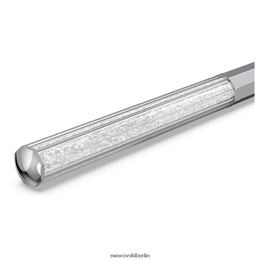 Swarovski Kristallkugelschreiber Achteckform, silberfarben, verchromt Zubehör HLT4481260