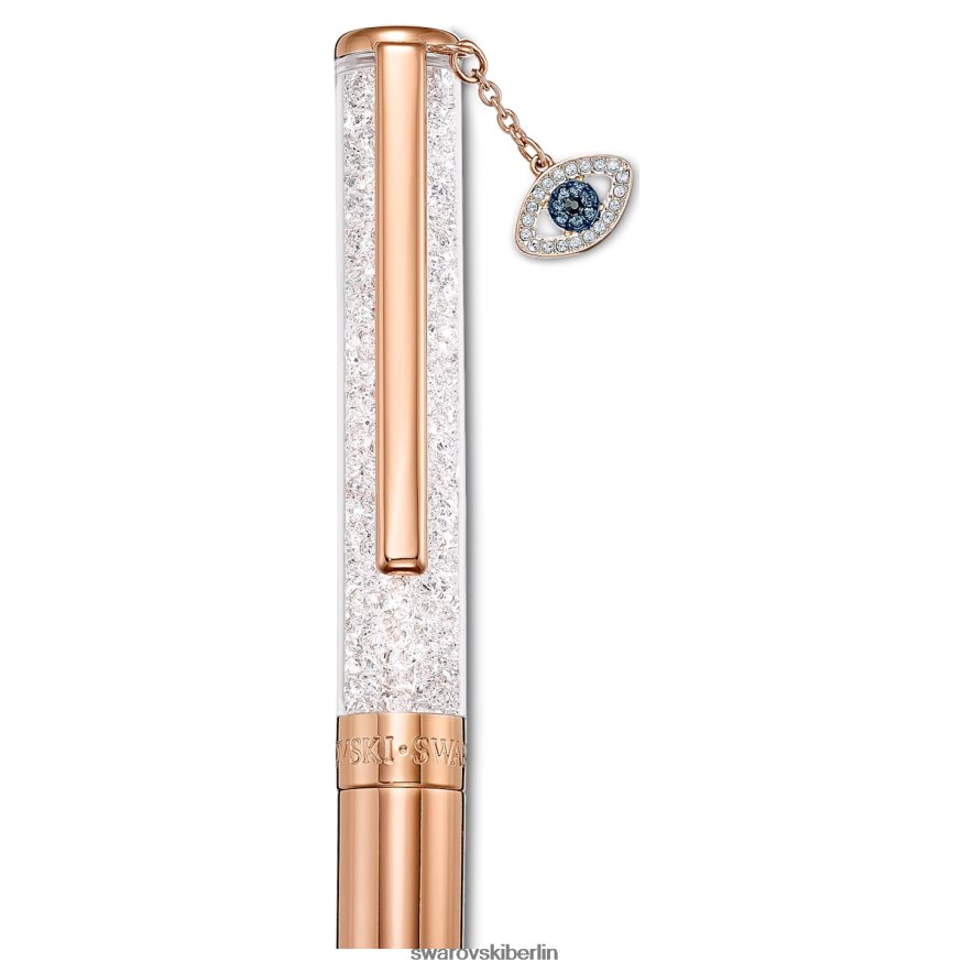 Swarovski Kristallkugelschreiber böser Blick, roségoldfarben, roségoldfarben plattiert Zubehör HLT4481290