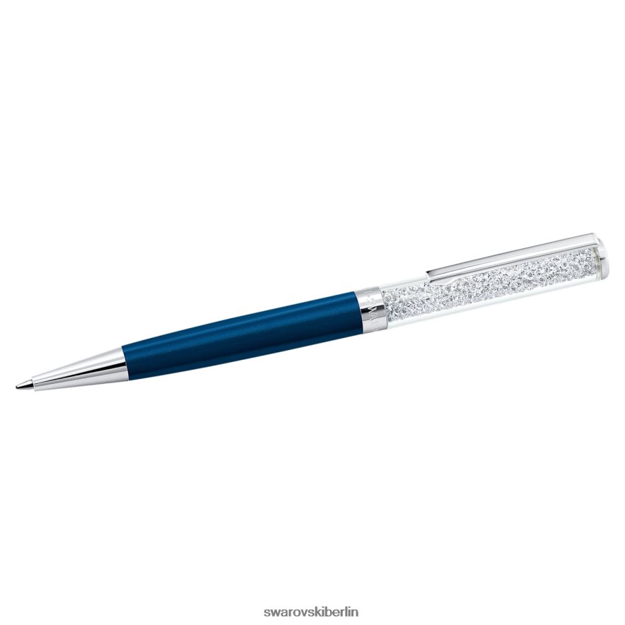 Swarovski Kristallkugelschreiber blau, blau lackiert, verchromt Zubehör HLT4481266