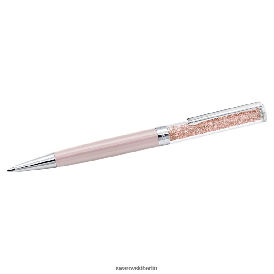 Swarovski Kristallkugelschreiber rosa, rosa lackiert, verchromt Zubehör HLT4481267