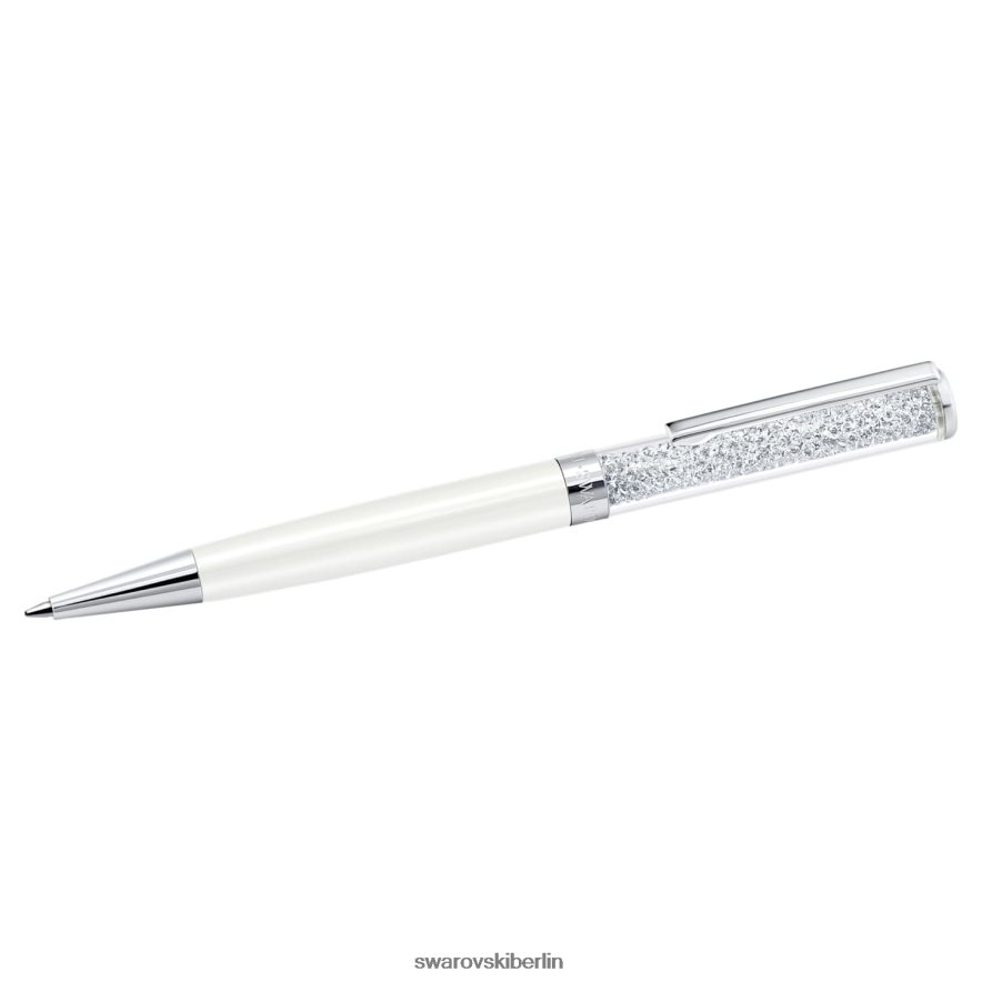 Swarovski Kristallkugelschreiber weiß, weiß lackiert, verchromt Zubehör HLT4481262
