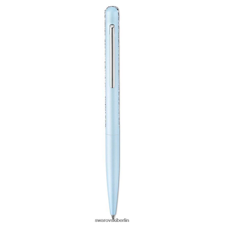 Swarovski Kristallschimmernder Kugelschreiber blau, blau lackiert, verchromt Zubehör HLT4481274