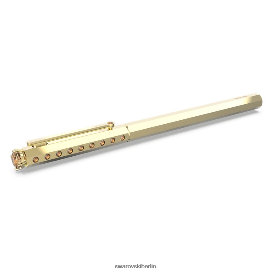 Swarovski Kugelschreiber klassisch, gelb, vergoldet Zubehör HLT4481297