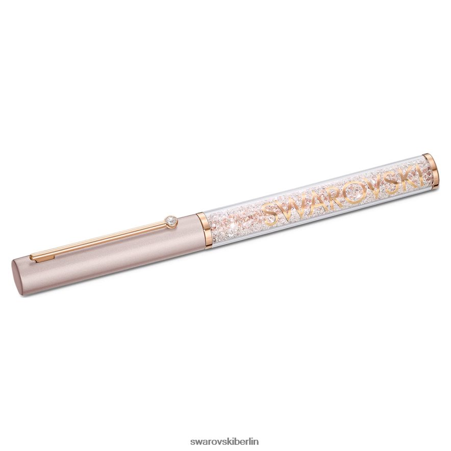 Swarovski Kugelschreiber mit kristallinem Glanz roségoldfarben, rosa lackiert, roségoldfarben plattiert Zubehör HLT4481283