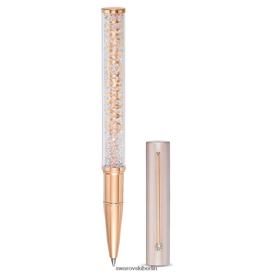 Swarovski Kugelschreiber mit kristallinem Glanz roségoldfarben, rosa lackiert, roségoldfarben plattiert Zubehör HLT4481283