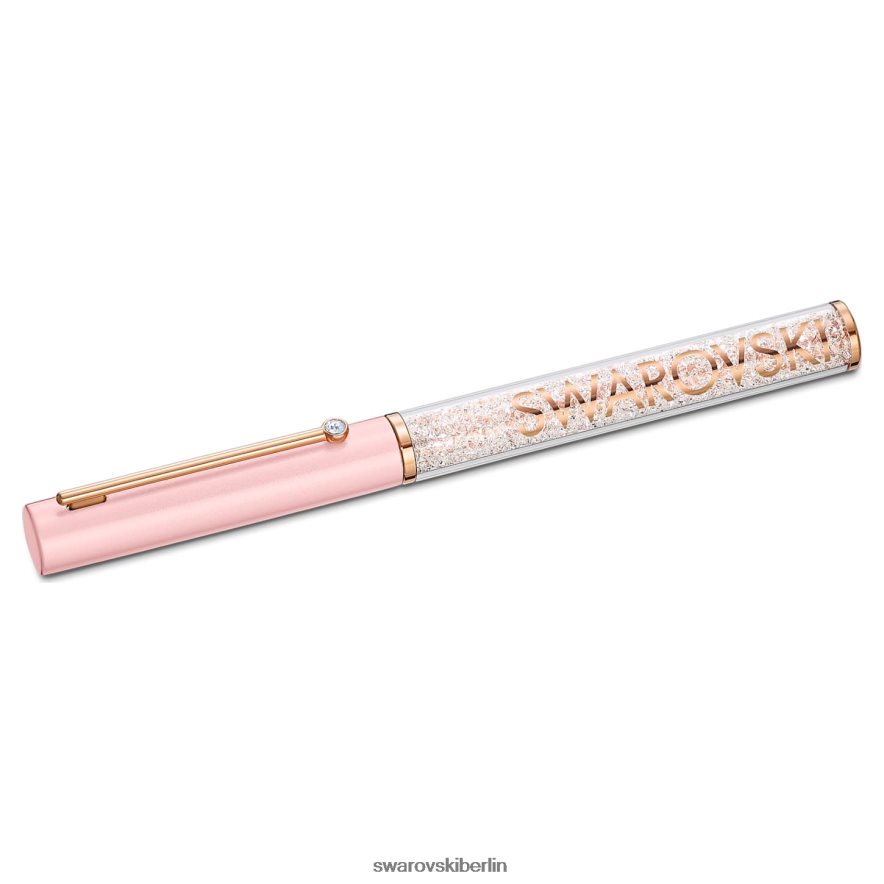 Swarovski Kugelschreiber mit kristallinem Glanz rosa, rosa lackiert, rosévergoldet Zubehör HLT4481280