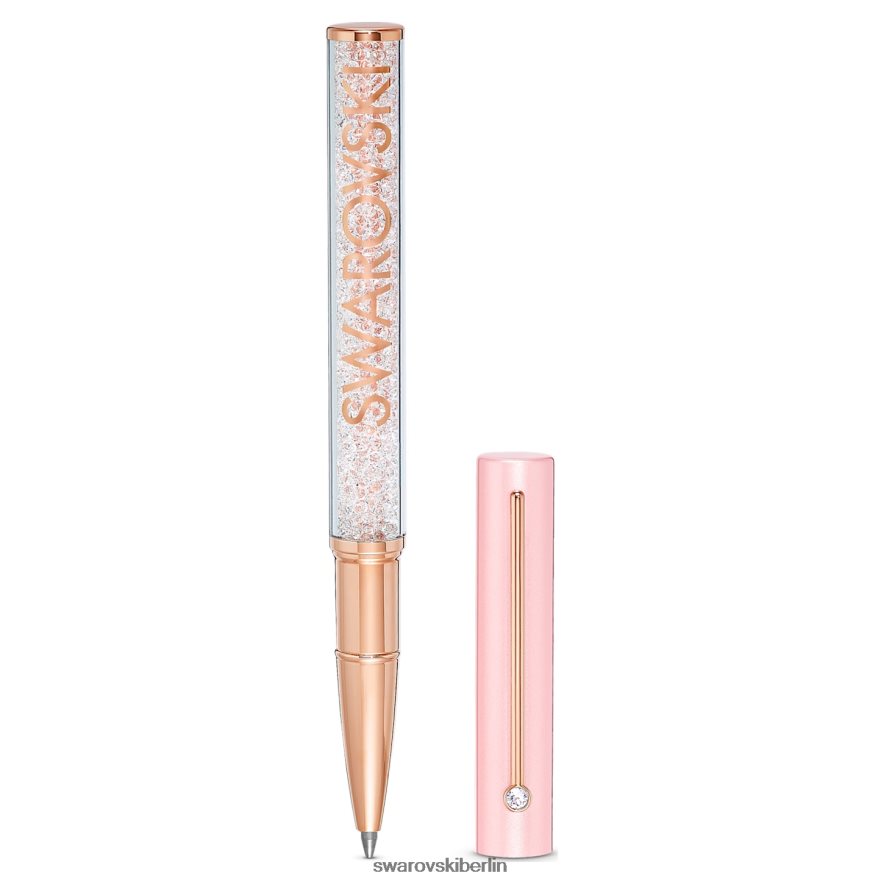 Swarovski Kugelschreiber mit kristallinem Glanz rosa, rosa lackiert, rosévergoldet Zubehör HLT4481280