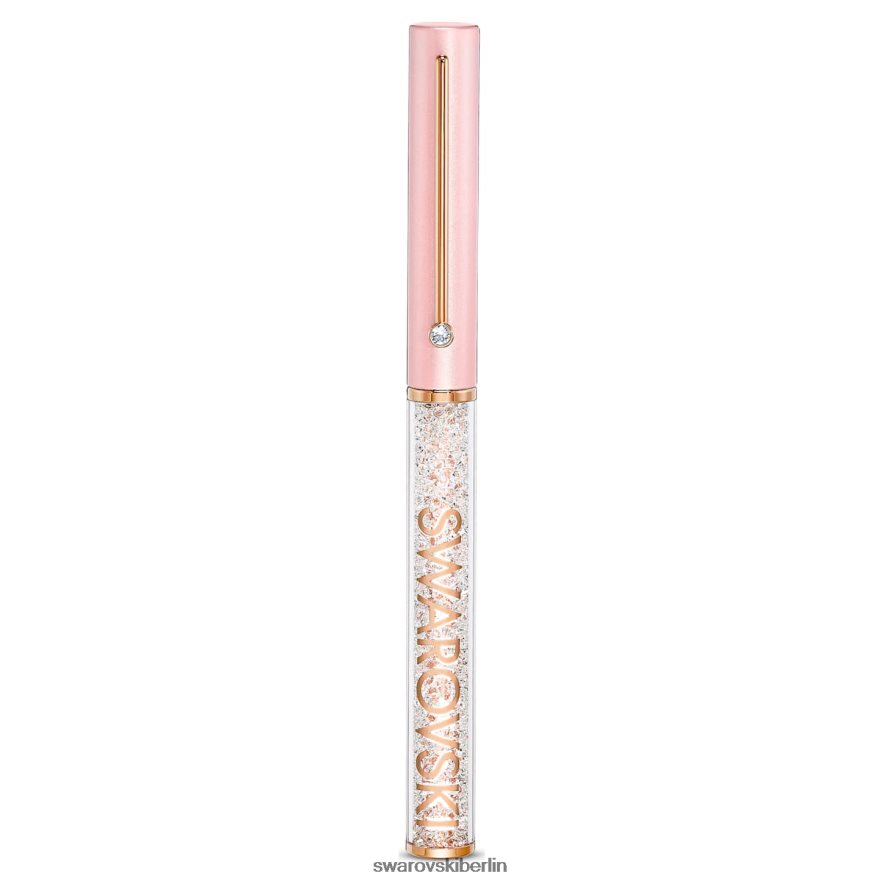 Swarovski Kugelschreiber mit kristallinem Glanz rosa, rosa lackiert, rosévergoldet Zubehör HLT4481280