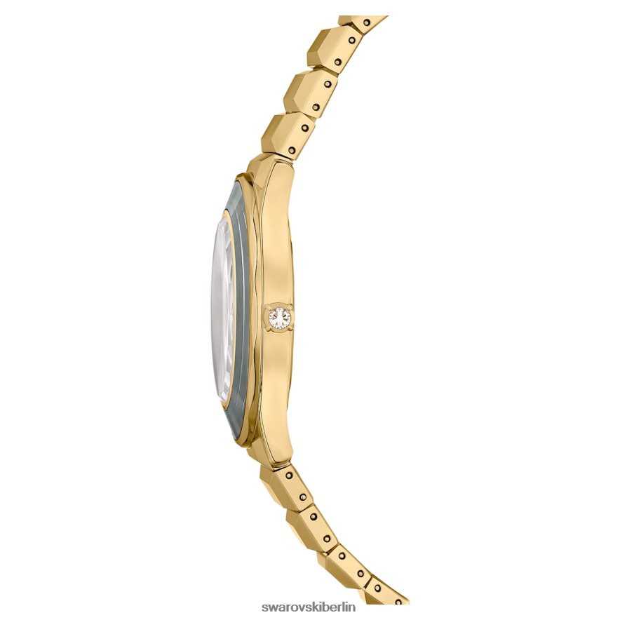 Swarovski 37-mm-Uhr Swiss Made, Metallarmband, goldfarben, goldfarbenes Finish Zubehör HLT4481145