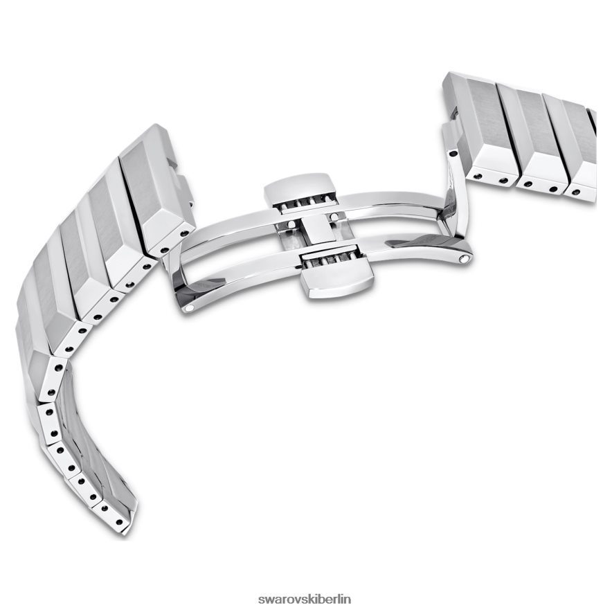 Swarovski 37-mm-Uhr Swiss Made, Metallarmband, silberfarben, Edelstahl Zubehör HLT4481221