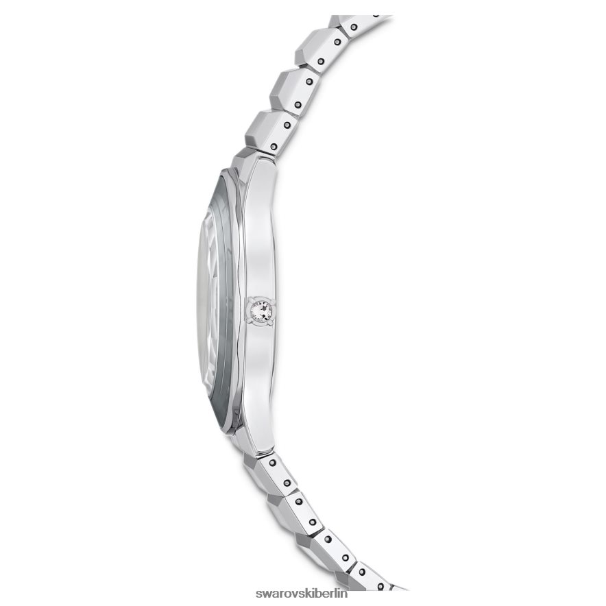 Swarovski 37-mm-Uhr Swiss Made, Metallarmband, silberfarben, Edelstahl Zubehör HLT4481221