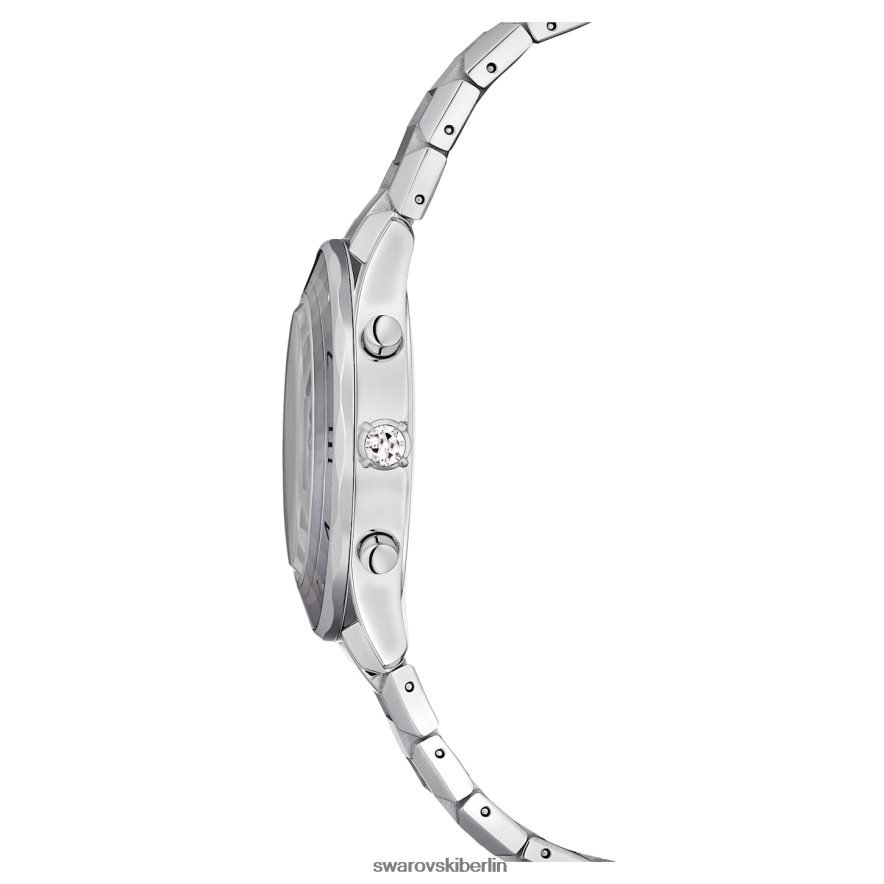 Swarovski 39-mm-Uhr Swiss Made, Metallarmband, silberfarben, Edelstahl Zubehör HLT4481238