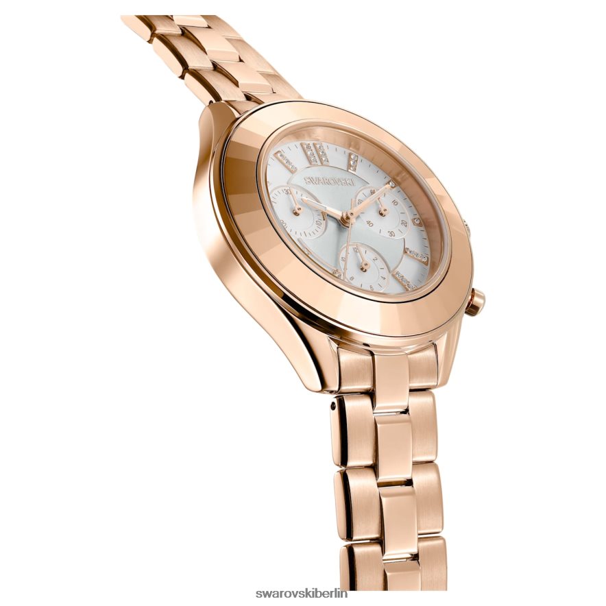 Swarovski Octea Lux Sportuhr In der Schweiz hergestellt, Metallarmband, roségoldfarben, roségoldfarbenes Finish Zubehör HLT4481190