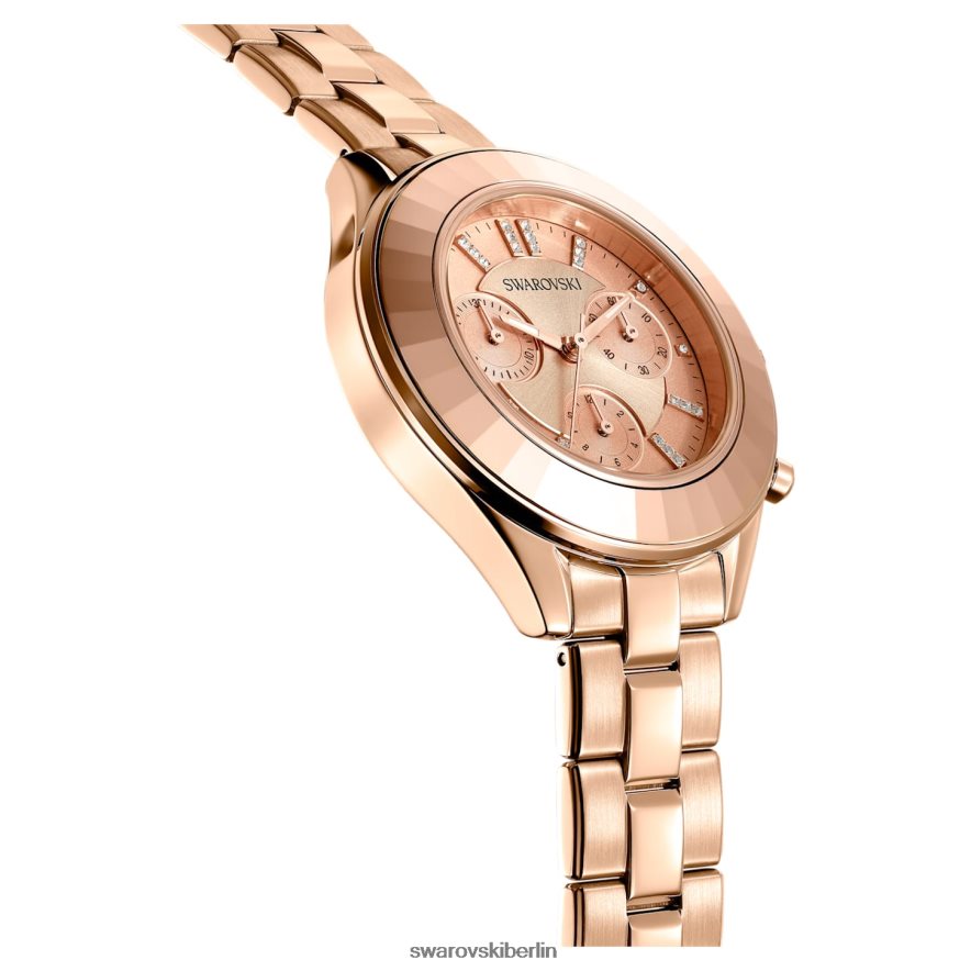 Swarovski Octea Lux Sportuhr In der Schweiz hergestellt, Metallarmband, roségoldfarben, roségoldfarbenes Finish Zubehör HLT4481196