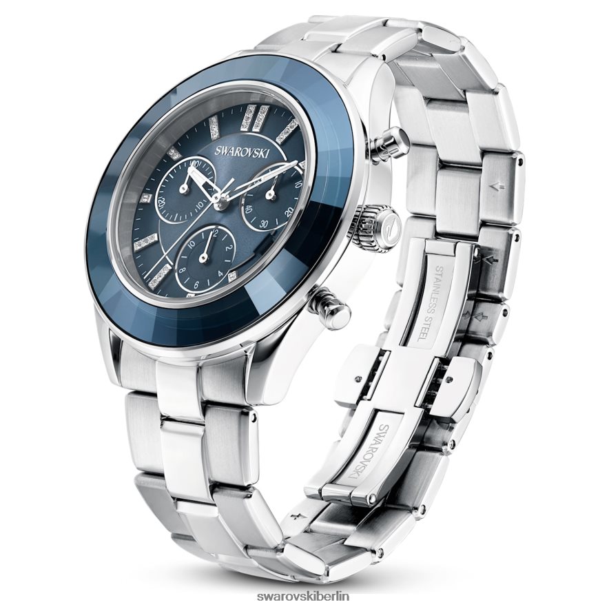 Swarovski Octea Lux Sportuhr Swiss Made, Metallarmband, blau, Edelstahl Zubehör HLT4481246