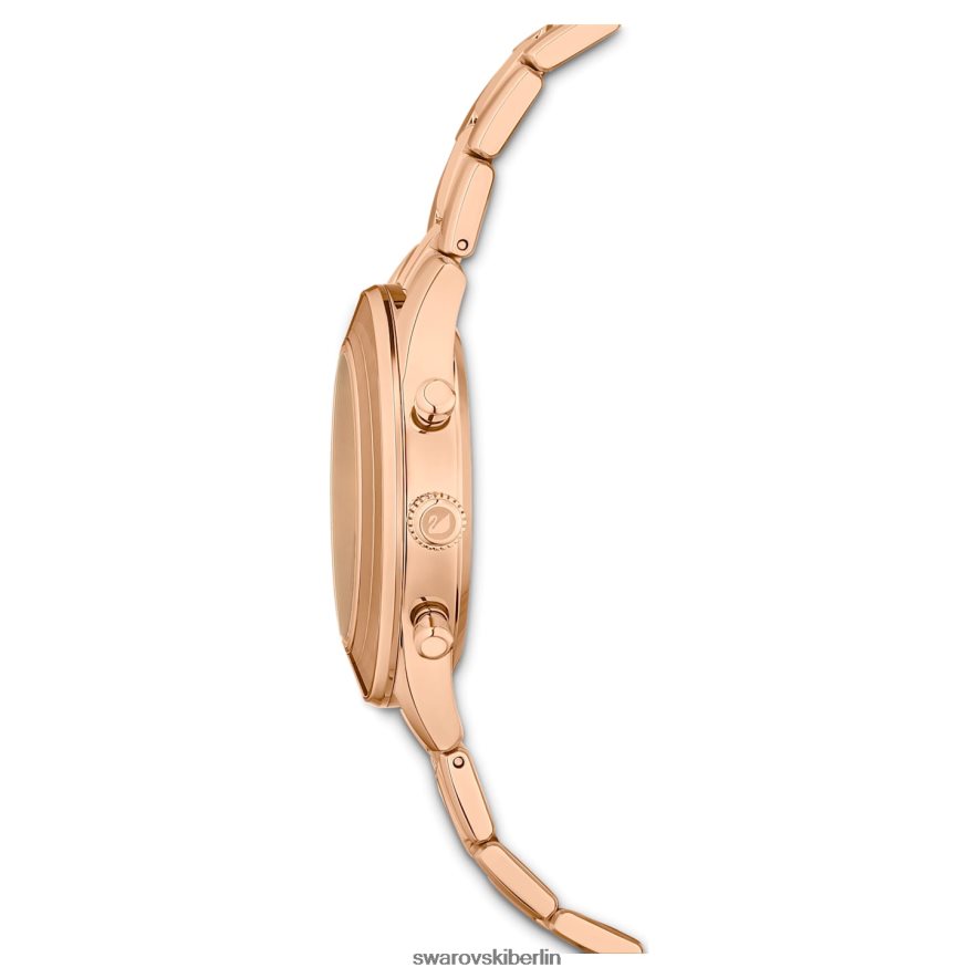 Swarovski Octea Lux Sportuhr Swiss Made, Metallarmband, braun, goldfarbenes Finish Zubehör HLT4481149