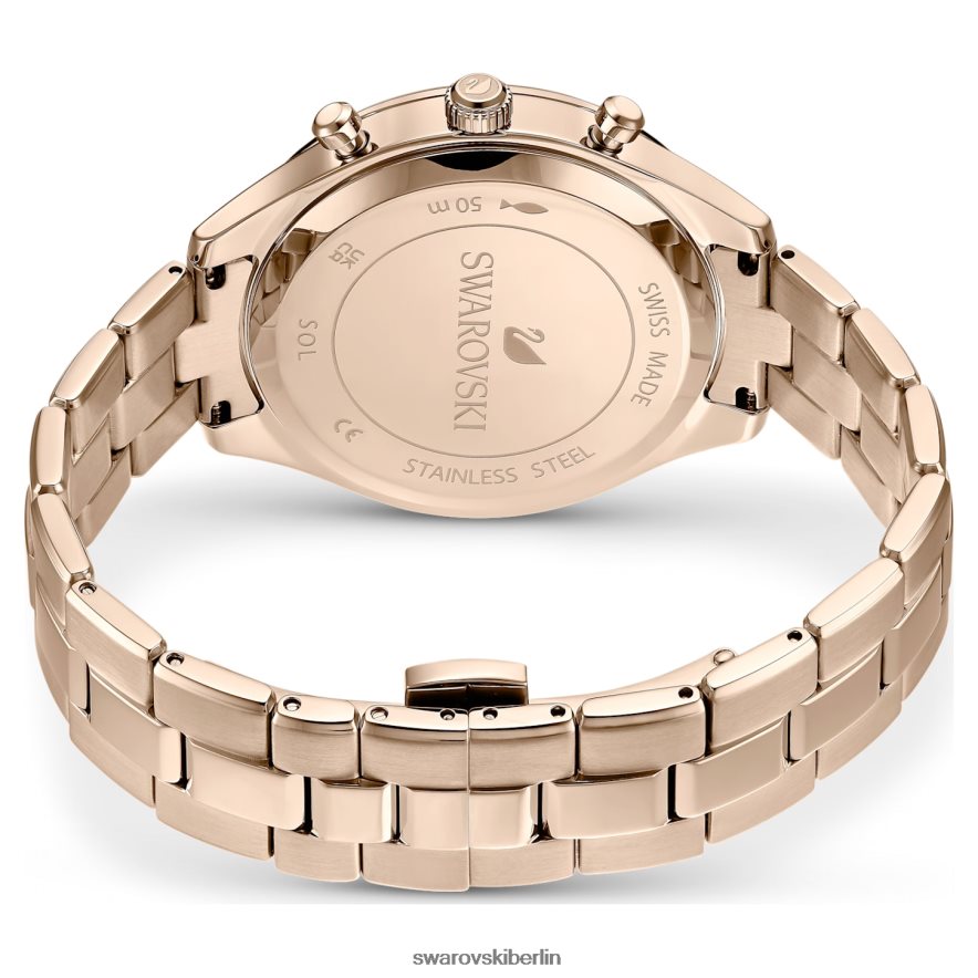 Swarovski Octea Lux Sportuhr Swiss Made, Metallarmband, goldfarben, champagnergoldfarbenes Finish Zubehör HLT4481136