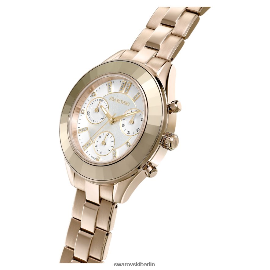 Swarovski Octea Lux Sportuhr Swiss Made, Metallarmband, goldfarben, champagnergoldfarbenes Finish Zubehör HLT4481136