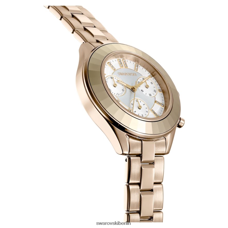 Swarovski Octea Lux Sportuhr Swiss Made, Metallarmband, goldfarben, champagnergoldfarbenes Finish Zubehör HLT4481136