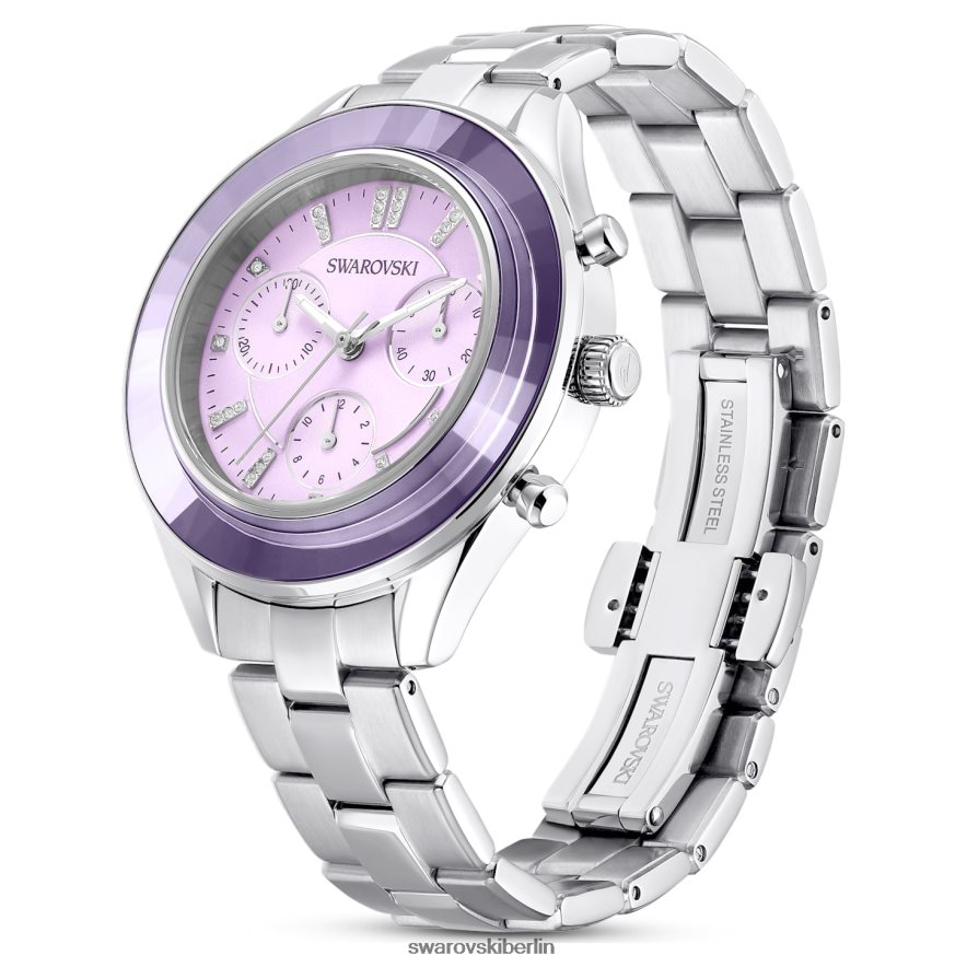 Swarovski Octea Lux Sportuhr Swiss Made, Metallarmband, lila, Edelstahl Zubehör HLT4481226