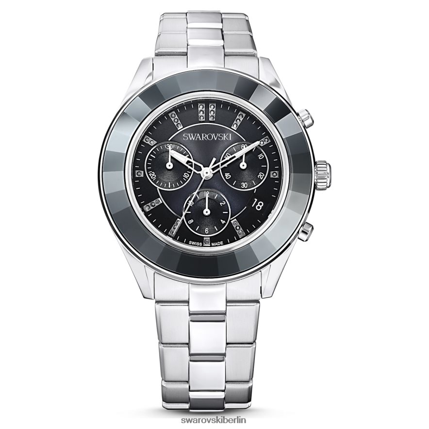 Swarovski Octea Lux Sportuhr Swiss Made, Metallarmband, schwarz, Edelstahl Zubehör HLT4481243
