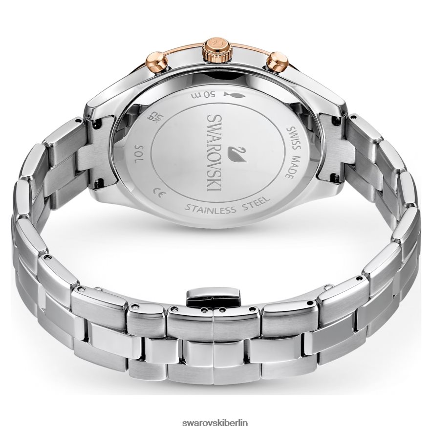 Swarovski Octea Lux Sportuhr Swiss Made, Metallarmband, silberfarben, Edelstahl Zubehör HLT4481192