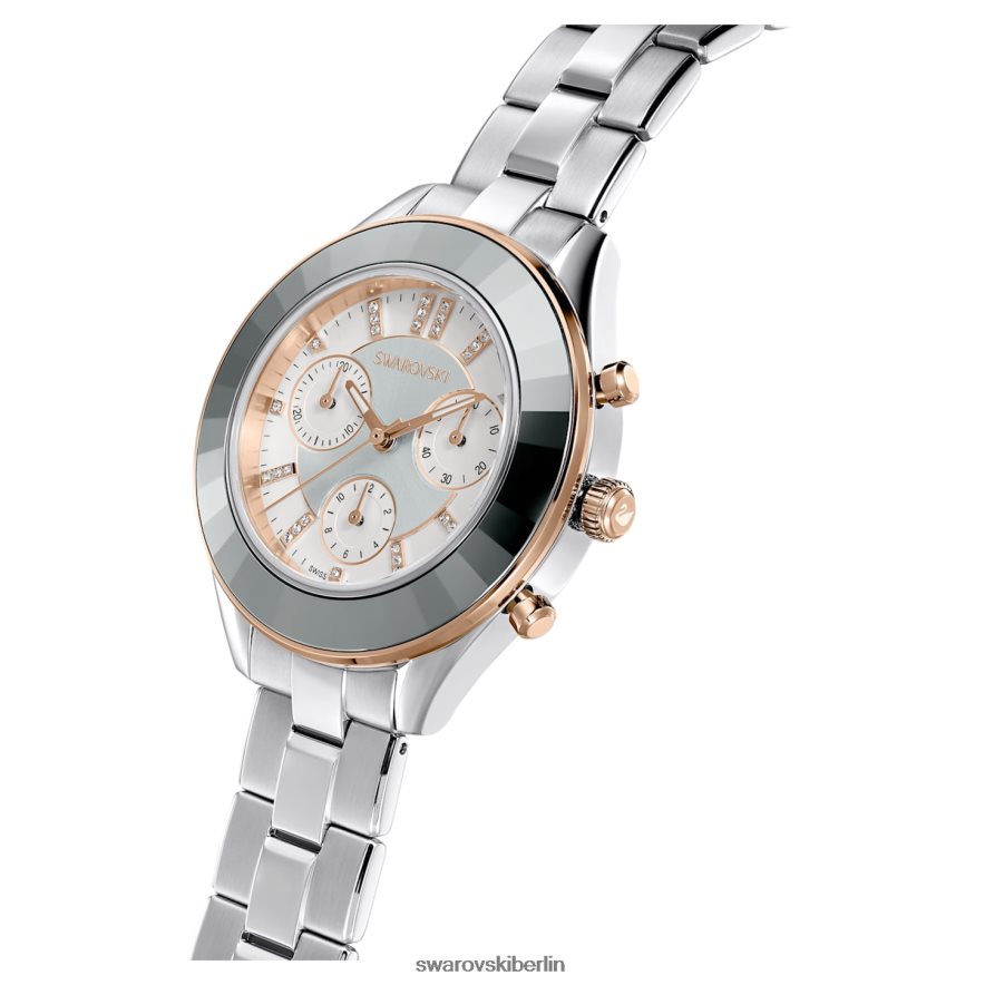 Swarovski Octea Lux Sportuhr Swiss Made, Metallarmband, silberfarben, Edelstahl Zubehör HLT4481192