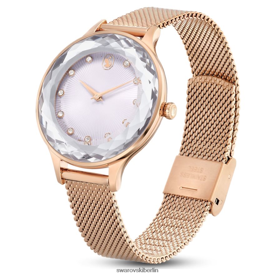 Swarovski Octea Nova Uhr In der Schweiz hergestellt, Metallarmband, roségoldfarben, roségoldfarbenes Finish Zubehör HLT4481198