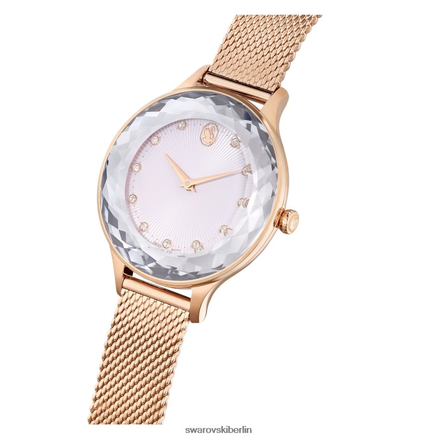 Swarovski Octea Nova Uhr In der Schweiz hergestellt, Metallarmband, roségoldfarben, roségoldfarbenes Finish Zubehör HLT4481198