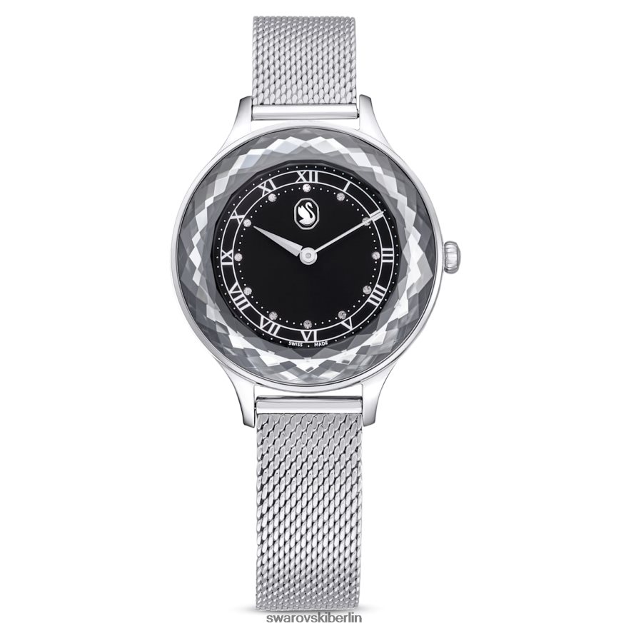 Swarovski Octea Nova Uhr Swiss Made, Metallarmband, schwarz, Edelstahl Zubehör HLT4481241