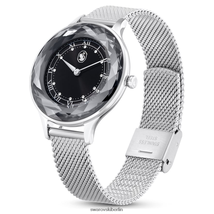 Swarovski Octea Nova Uhr Swiss Made, Metallarmband, schwarz, Edelstahl Zubehör HLT4481241