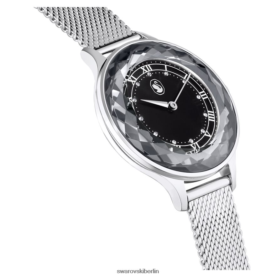 Swarovski Octea Nova Uhr Swiss Made, Metallarmband, schwarz, Edelstahl Zubehör HLT4481241