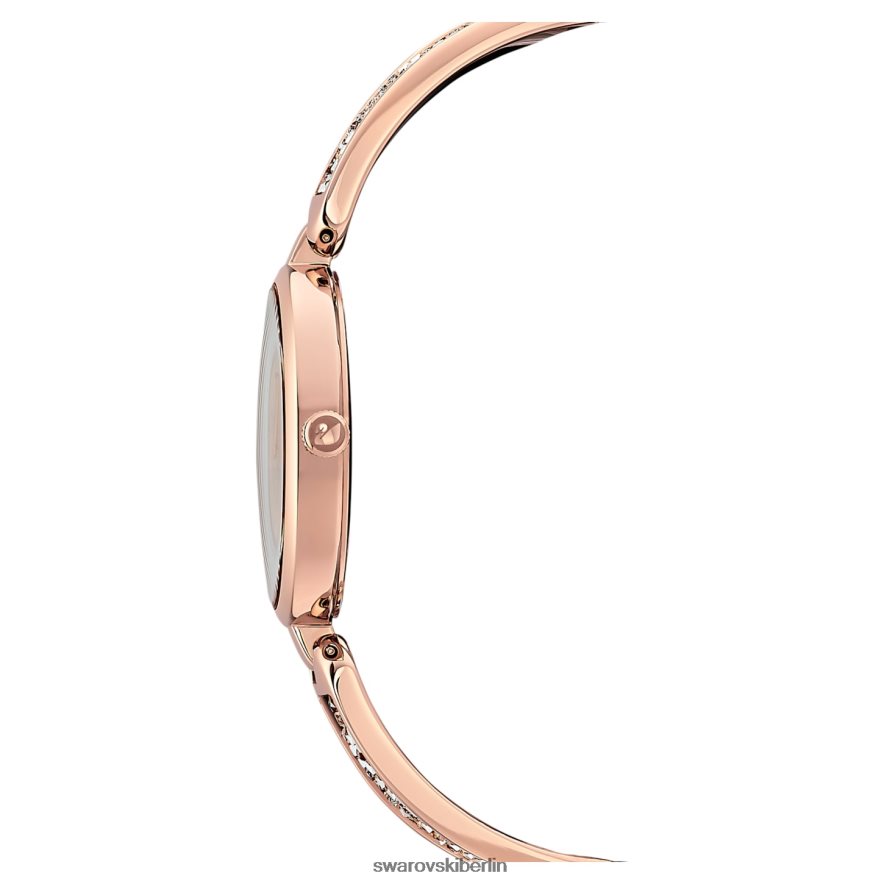 Swarovski Traum-Rock-Uhr In der Schweiz hergestellt, Metallarmband, roségoldfarben, roségoldfarbenes Finish Zubehör HLT4481171