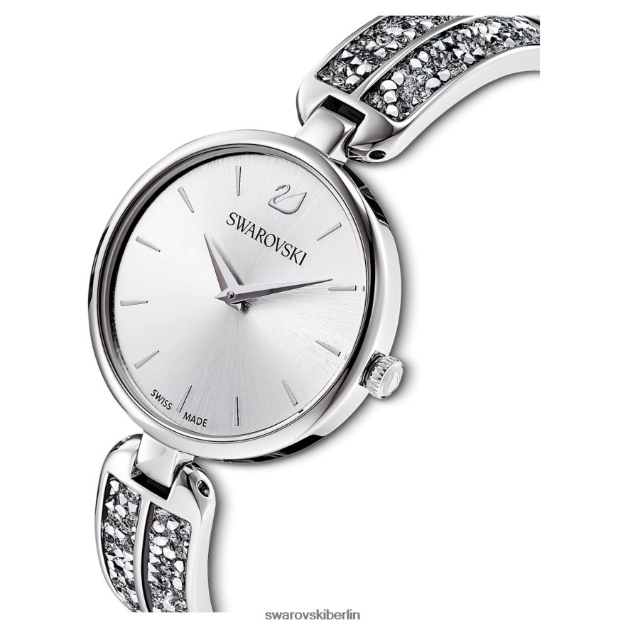 Swarovski Traum-Rock-Uhr Swiss Made, Metallarmband, silberfarben, Edelstahl Zubehör HLT4481236
