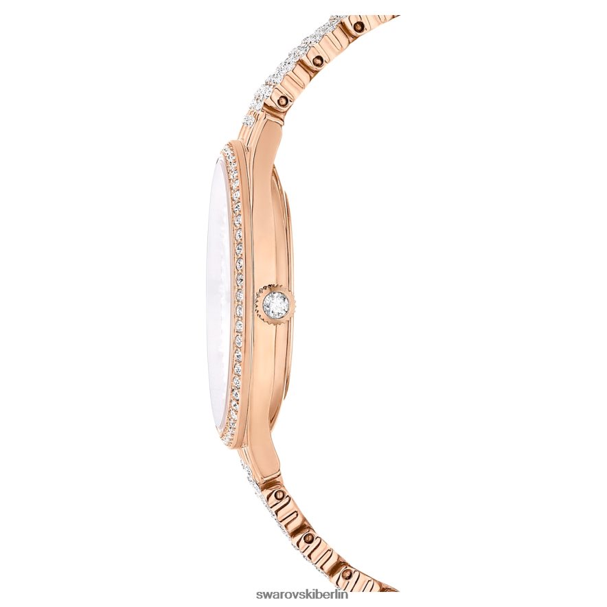 Swarovski Uhr anziehen In der Schweiz gefertigt, vollständig ausgefasst, Metallarmband, roségoldfarben, roségoldfarbenes Finish Zubehör HLT4481161