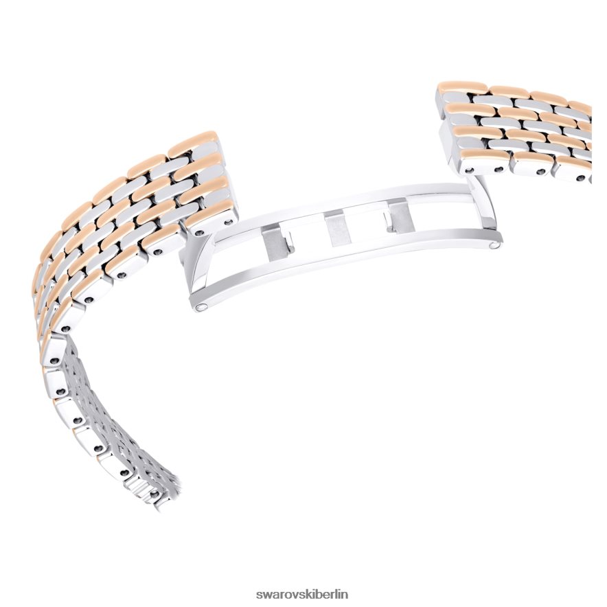 Swarovski Uhr anziehen Swiss Made, Pavé, Metallarmband, Roségoldton, gemischte Metalloberfläche Zubehör HLT4481182