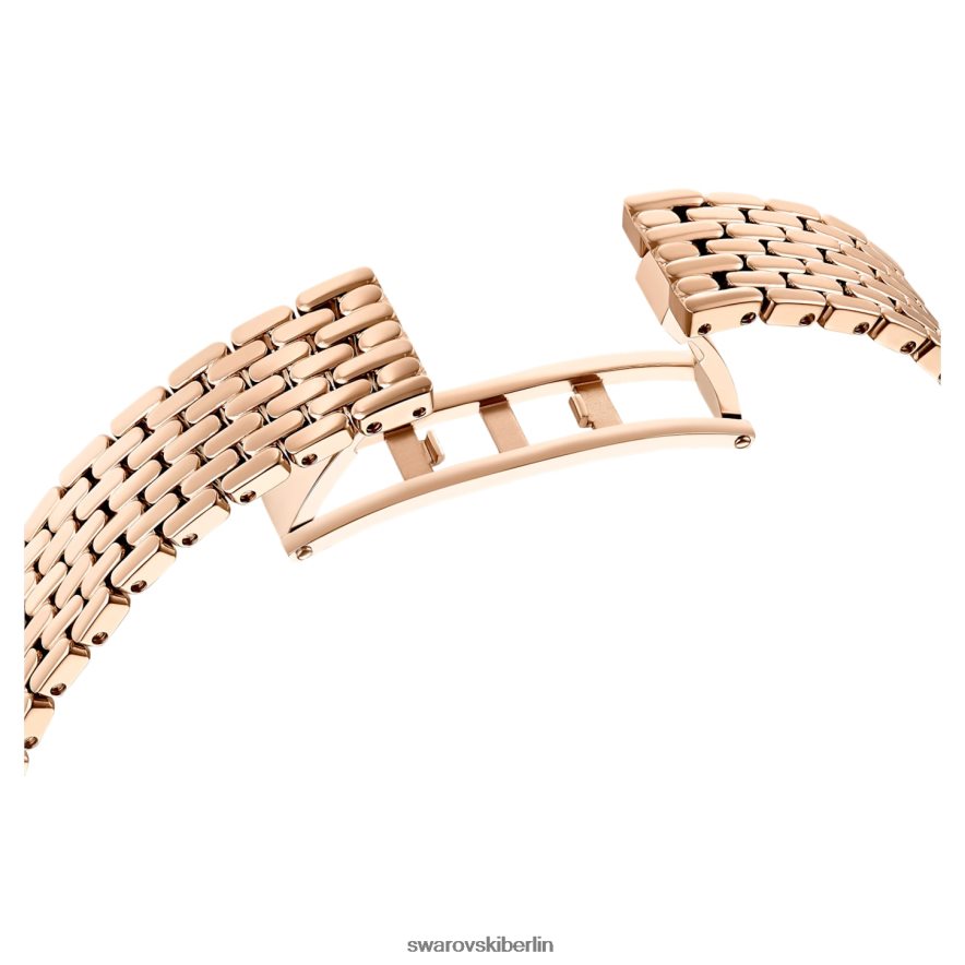 Swarovski Uhr anziehen Swiss Made, Pavé, Metallarmband, Roségoldton, roségoldfarbenes Finish Zubehör HLT4481169