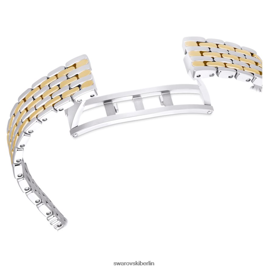 Swarovski Uhr anziehen Swiss Made, Pavé, Metallarmband, schwarz, gemischte Metalloberfläche Zubehör HLT4481137