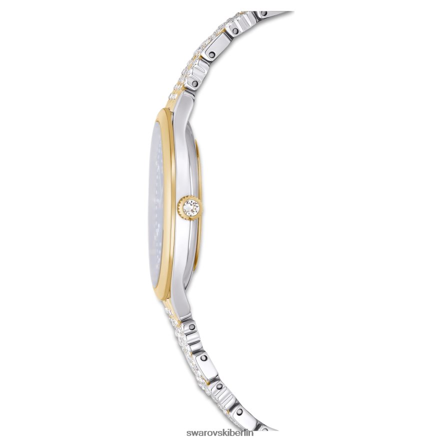 Swarovski Uhr anziehen Swiss Made, Pavé, Metallarmband, schwarz, gemischte Metalloberfläche Zubehör HLT4481137