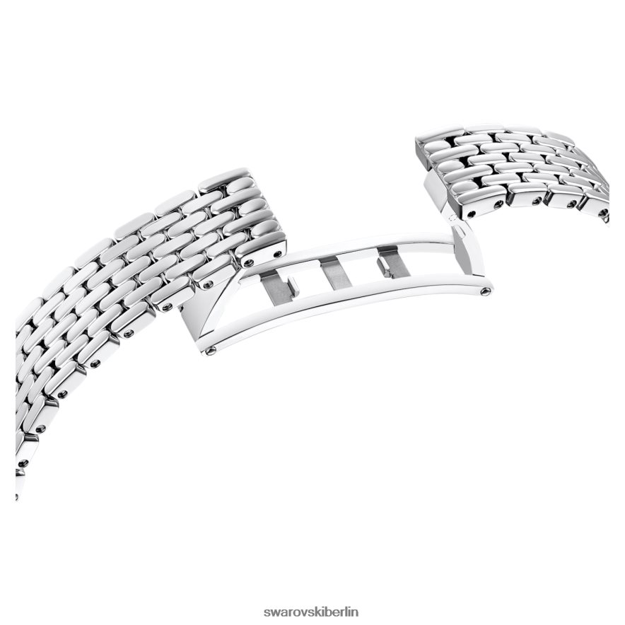 Swarovski Uhr anziehen Swiss Made, Pavé, Metallarmband, silberfarben, Edelstahl Zubehör HLT4481224