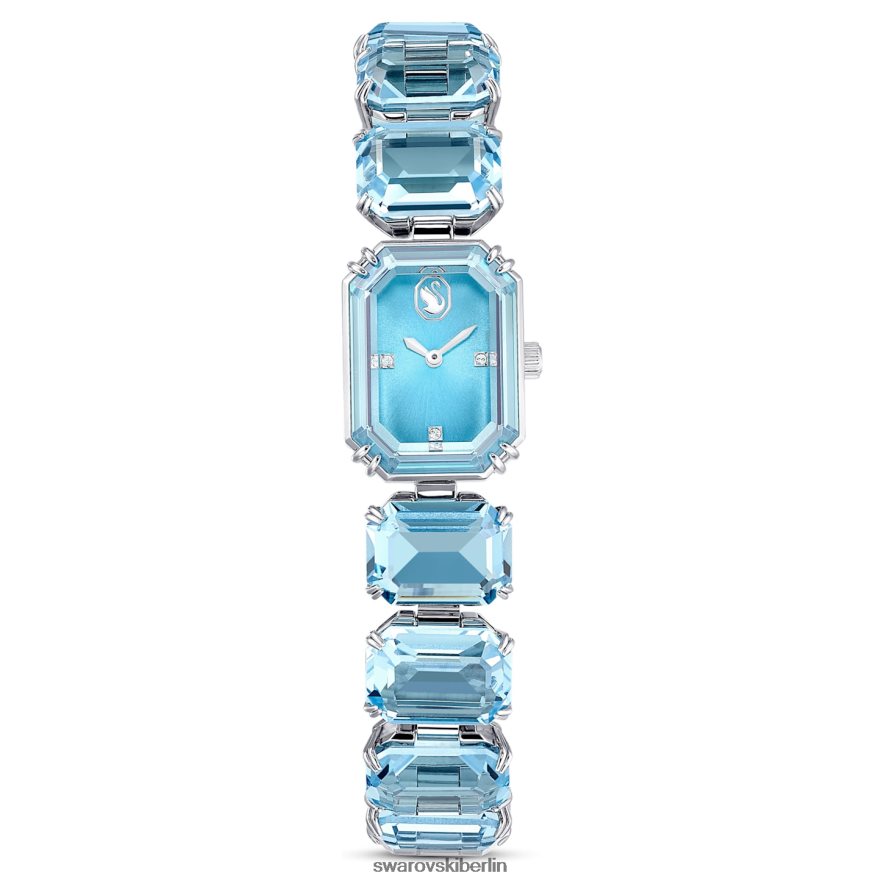 Swarovski betrachten Armband im Achteckschliff, blau, Edelstahl Zubehör HLT4481219