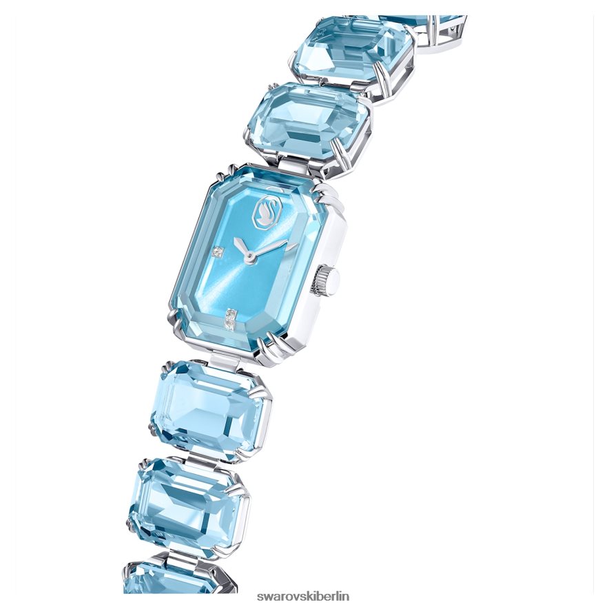 Swarovski betrachten Armband im Achteckschliff, blau, Edelstahl Zubehör HLT4481219