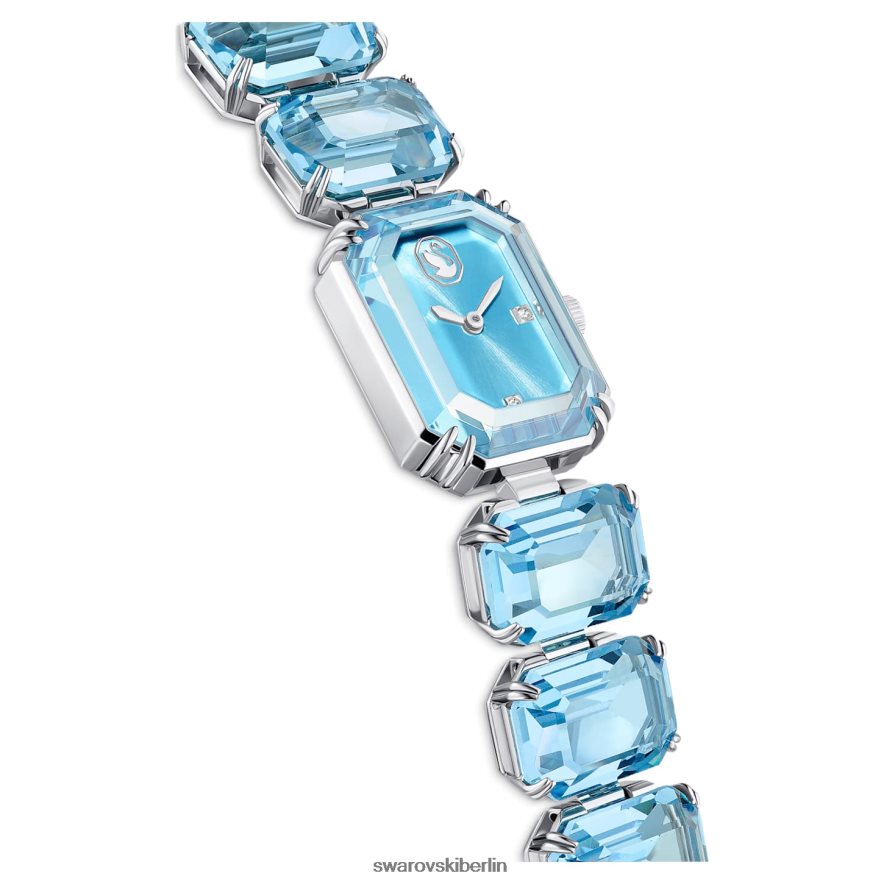 Swarovski betrachten Armband im Achteckschliff, blau, Edelstahl Zubehör HLT4481219